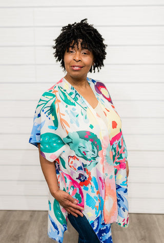 Colorful Finesse Kimono - Bray and Em Boutique