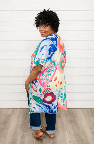 Colorful Finesse Kimono - Bray and Em Boutique