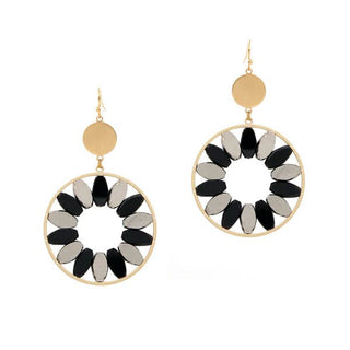 Colorful Medallion Drop Earrings - Bray and Em Boutique