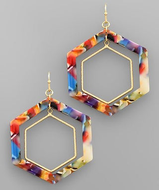 Completing You Hexagon Earring - Bray and Em Boutique