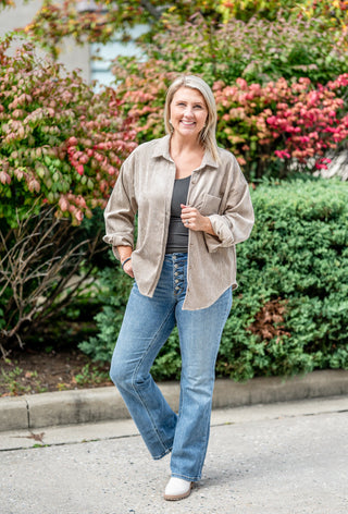 Corduroy One Pocket Shacket - Bray and Em Boutique