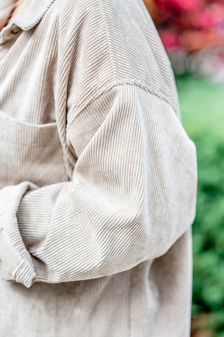 Corduroy One Pocket Shacket - Bray and Em Boutique