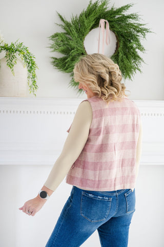 COZY CO: Uptown Stroll Plaid Vest - Bray and Em Boutique