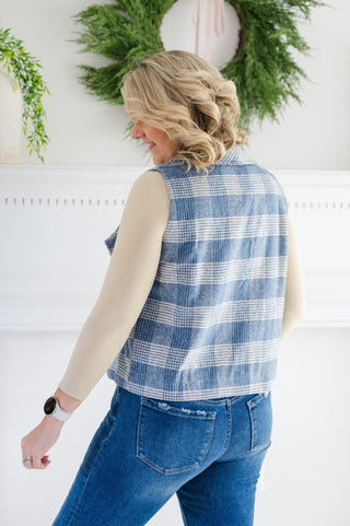 COZY CO: Uptown Stroll Plaid Vest - Bray and Em Boutique