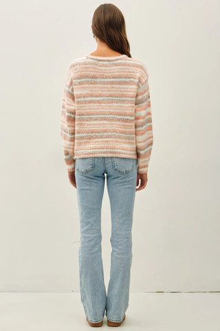 Cozy Colorwave Sweater - Bray and Em Boutique