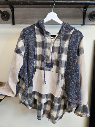 Cozy Plaid Escape Hoodie - Bray and Em Boutique
