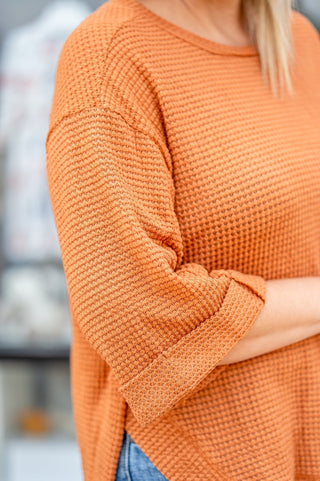Cozy Walks Waffle Knit Top - Bray and Em Boutique