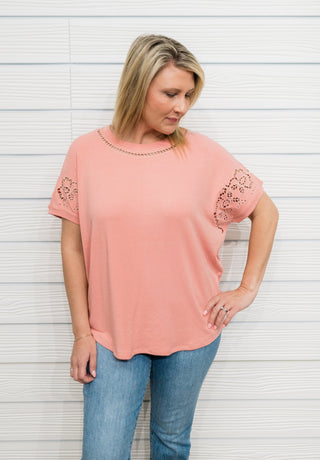Creative Groove Eyelet Top - Bray and Em Boutique