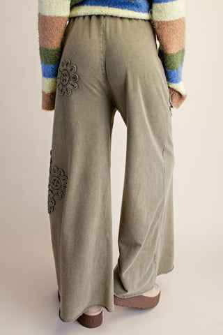 Crochet Charm Terry Pants - Bray and Em Boutique