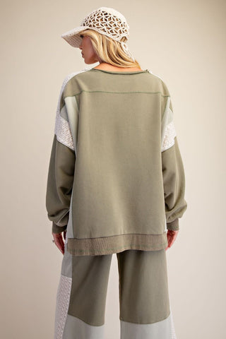 Crochet Cozy Terry Top - Bray and Em Boutique