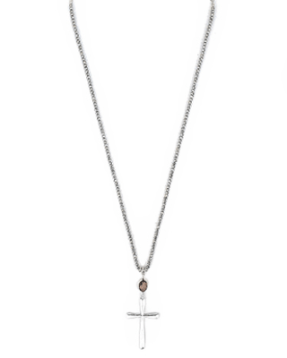 Cross Pendant Bead Necklace - Bray and Em Boutique