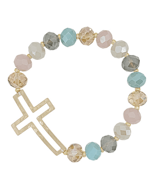 Cross Stretch Bracelet - Bray and Em Boutique