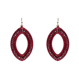 Crystal Marquise Raffia Earrings - Bray and Em Boutique