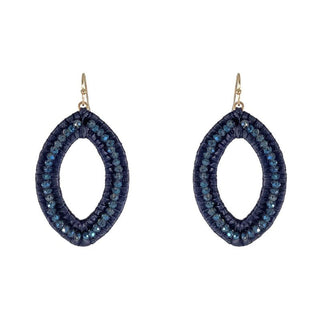 Crystal Marquise Raffia Earrings - Bray and Em Boutique