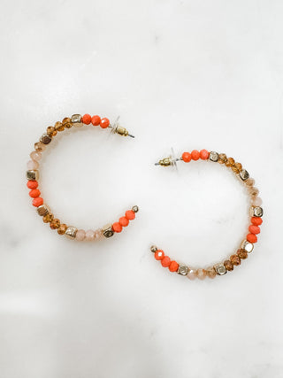 Crystal Open Hoop Earrings - Bray and Em Boutique