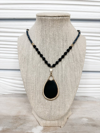 Crystal Semi - Precious Stone Necklace - Bray and Em Boutique