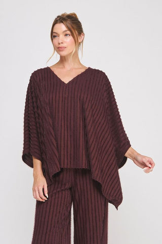 Cozy Coast Poncho Top