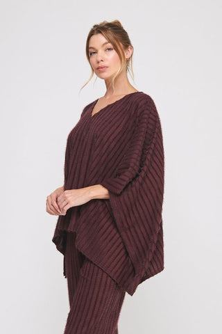 Cozy Coast Poncho Top