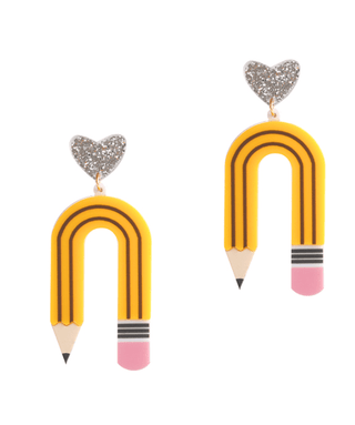 Curved Pencil Earrings - Bray and Em Boutique