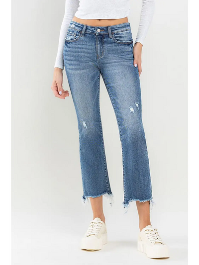 Vervet Simply Frayed MR Denim Jeans