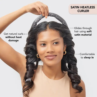 Satin Heatless Curling Set