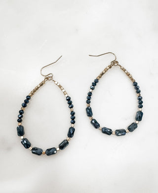 Dainty Life Crystal Beaded Teardrop Earrings - Bray and Em Boutique