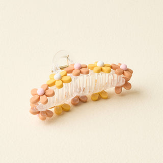 Daisy Claw Clip - Peachy - Bray and Em Boutique