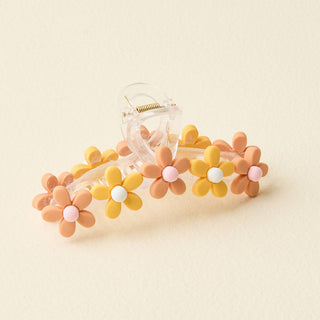 Daisy Claw Clip - Peachy - Bray and Em Boutique