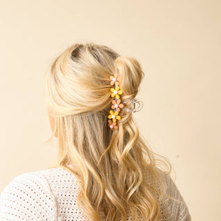 Daisy Claw Clip - Peachy - Bray and Em Boutique