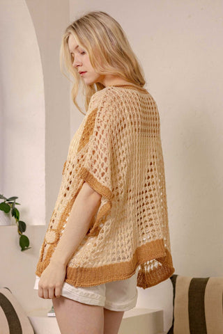 Daisy Kissed Open Knit Sweater - Bray and Em Boutique