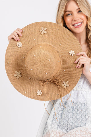 Daisy Pearl Floppy Sun Hat - Bray and Em Boutique