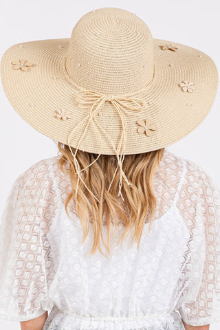 Daisy Pearl Floppy Sun Hat - Bray and Em Boutique