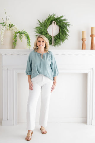 Dearest Dream Embroidered Top - Bray and Em Boutique