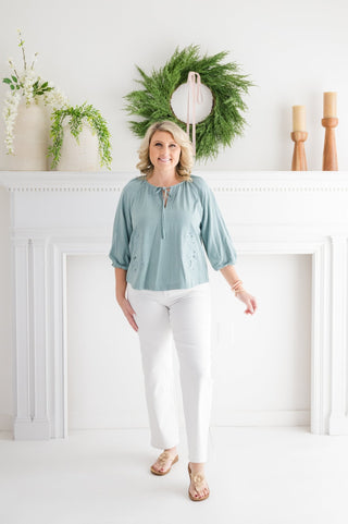 Dearest Dream Embroidered Top - Bray and Em Boutique