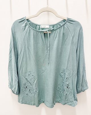 Dearest Dream Embroidered Top - Bray and Em Boutique