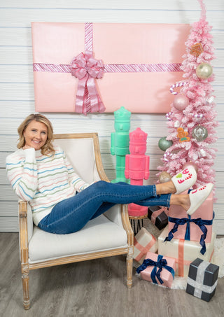 Delicate Grace Stripe Sweater - Bray and Em Boutique