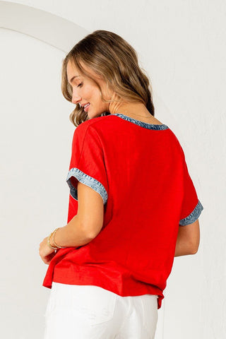 Denim Drift Top - Bray and Em Boutique