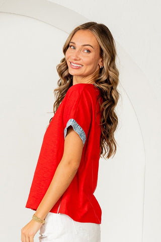 Denim Drift Top - Bray and Em Boutique