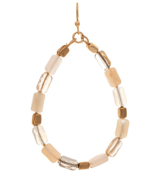 Desert Dunes Beaded Hoop Earrings - Bray and Em Boutique