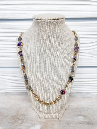 Devine Simplicity Long Stone and Bead Necklace - Bray and Em Boutique