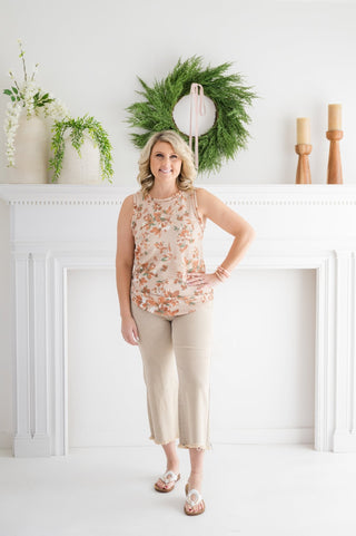 Devotional Grace Sleeveless Floral Top - Bray and Em Boutique