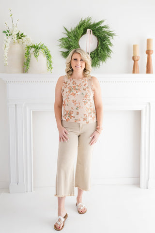 Devotional Grace Sleeveless Floral Top - Bray and Em Boutique