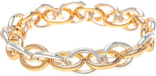 Dewdrop Designs Linked Ovals Stretch Bracelet - Bray and Em Boutique