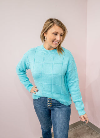 Diamond Stitch Sweater - Bray and Em Boutique
