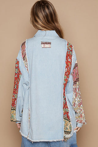 Doesn't Add Up Floral Denim Top - Bray and Em Boutique