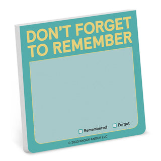 Don’t Forget to Remember Sticky Note - Bray and Em Boutique