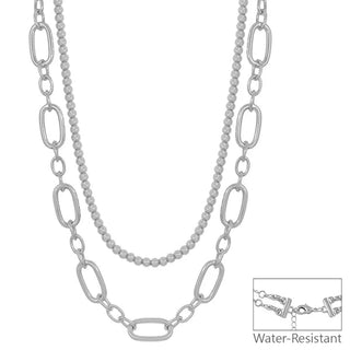 Double Chain Link Necklace - Bray and Em Boutique