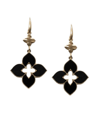 Double Clover Wood Accent Earring - Bray and Em Boutique