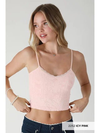 Double Lace Trim Cami - Bray and Em Boutique