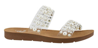 Double Take Sandal - Clear Pearls - Bray and Em Boutique